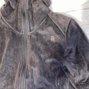 Vintage North Face Fleece Double Zipper Jacket